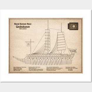 Turtle Ship Geobukseon ship plans - SD Posters and Art